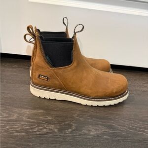 ARIAT WOMEN'S REBAR WEDGE CHELSEA H20 PULL ON WORK BOOTS - COMPOSITE TOE